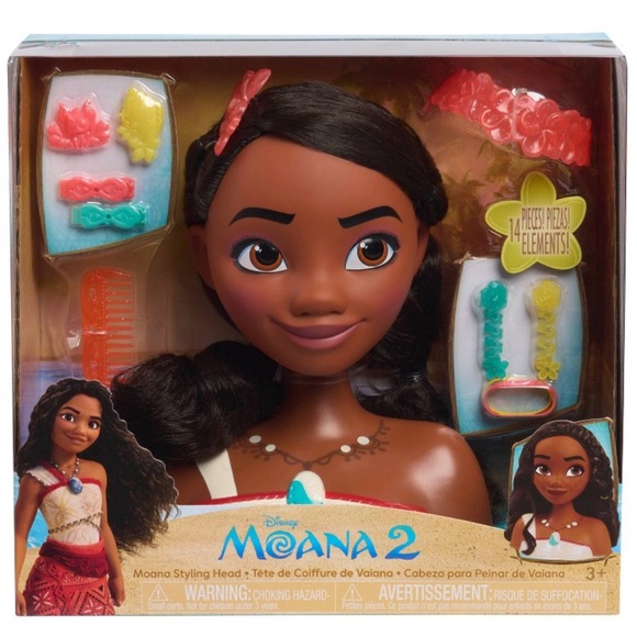 Moana 14 PC Styling Head- Some Damage To Box NEW🤎 - Picture 9 of 9